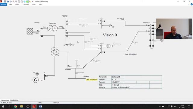 Phase to Phase tutorial - Vision Network Analysis - IEC60909 kortsluitstroomberekeningen смотреть онлайн
