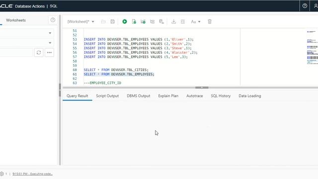 Implementing Foreign Keys (OCI-DB Part 6) смотреть онлайн