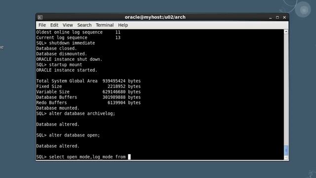 Enable Disable Oracle 11g archivelog смотреть онлайн