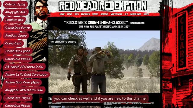Red Dead Redemption 1 PC Game - Minimum System Requirements | RDR | Gaming Ocean