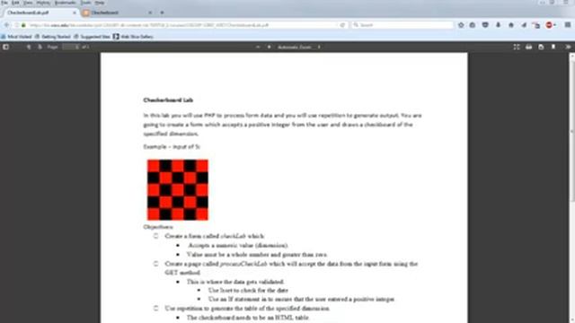 Nested Loop Example - CIS 133P - Checkerboard Lab Solution смотреть онлайн