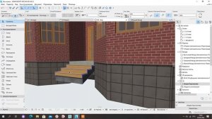 13  небольшое крыльцо в archiCAD