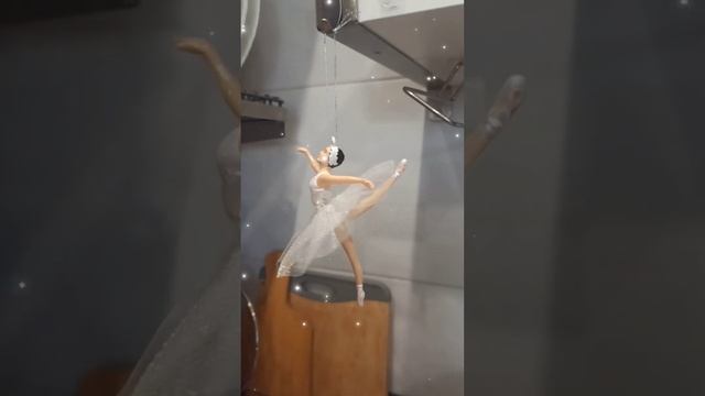 Балерина. Ручная роспись игрушки из Ашана.#Елочные украшения. смотреть онлайн