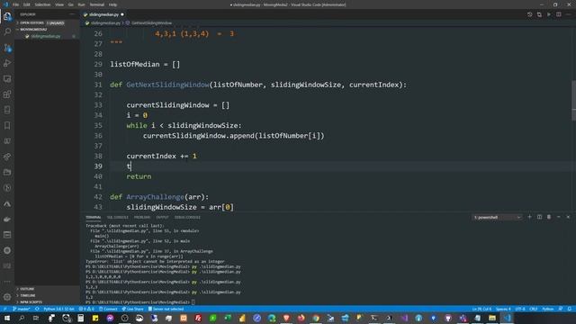 Array Challenge Moving Median / Sliding Window in Python #python смотреть онлайн