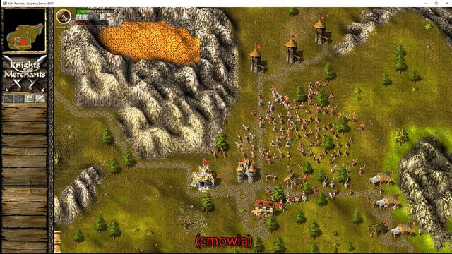 Knights and Merchants (KaM) Remake (r5503) - Lava Valley Initial Battle (Alternate Tactic) смотреть онлайн