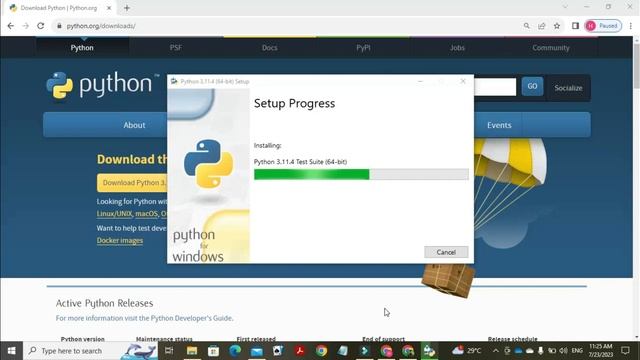 Downloading and Installing the latest version of Python and also run the code to verify installatio смотреть онлайн