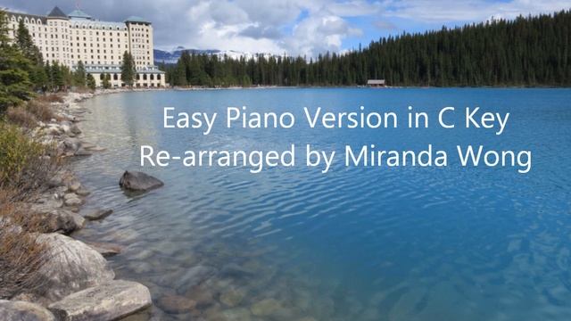 Clair de Lune in C Key (Debussy) - Easy Piano Solo Re-arranged by Miranda Wong смотреть онлайн