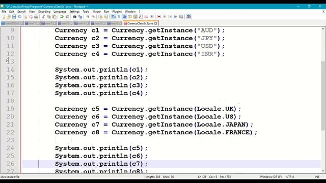 Currency class in Java #292 || Currency in Java Programming || java.util.Currency|| Currency in Jav смотреть онлайн