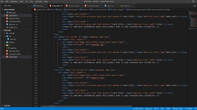 Add cards and parallax effect using materialize css смотреть онлайн
