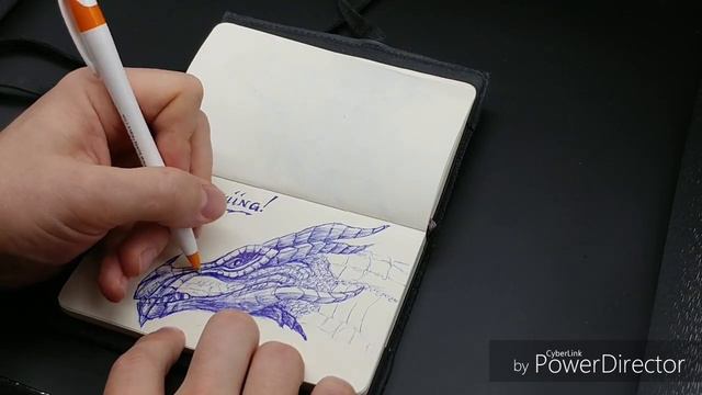 Ballpoint sketch time: Odahviing from Skyrim! смотреть онлайн