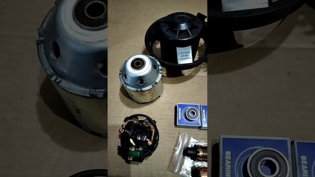 Ремонт моторчика печки nissan juke x-trail Qashqai sanny Mitsubishi Outlander на подшипники смотреть онлайн