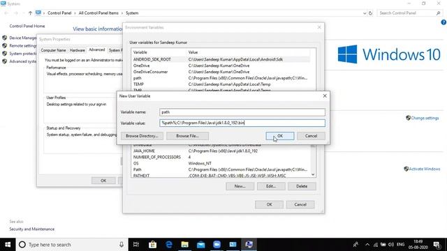 How to set Permanent Path of Java смотреть онлайн