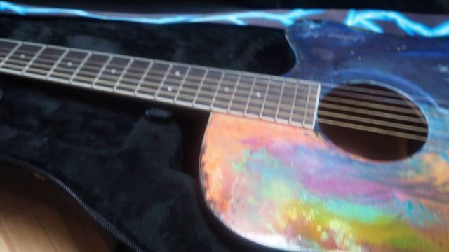 Real Unique painting - acoustic guitar смотреть онлайн
