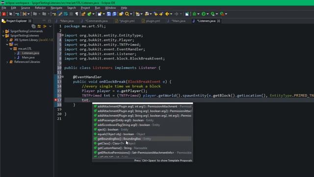 Spigot Coding For Minecraft Beginners: PT.2 Spigot Listeners смотреть онлайн