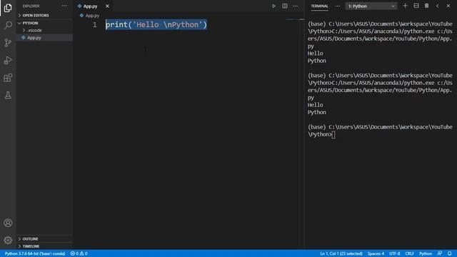 2 Print & Komentar | Tutorial Python Bahasa Indonesia смотреть онлайн
