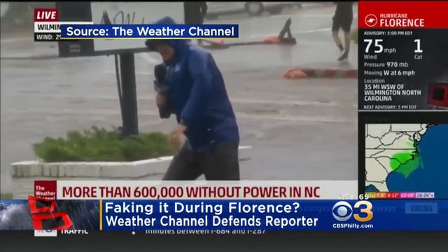 Weather Channel Responds To Claims Reporter Was Faking Coverage Of Hurricane Florence смотреть онлайн