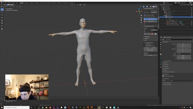 Using Daz Bridges with Rokoko motion capture for retargeting and livestreaming to Blender смотреть онлайн