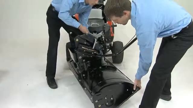 Установка роторного снегоуборщика на трактор Husqvarna смотреть онлайн
