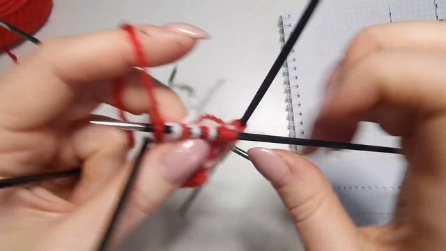 Я вяжу носки"Валентинки" ❤️ Часть 1. Мысок. смотреть онлайн