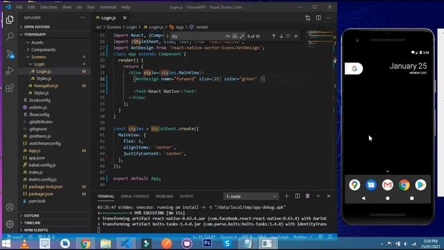 How to add Vector Icons in React Native by TechWithYasir | React Native |2021| React Native Tuts смотреть онлайн