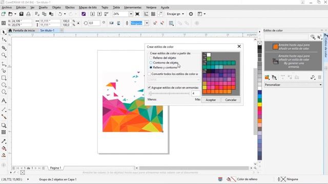 CAMBIAR RAPIDAMENTE COLORES ? en CORELDRAW 2022 con la herramienta ARMONÍA DE COLORES ? Súper FÁCIL смотреть онлайн