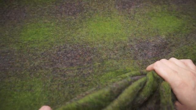 Ткань лоден шерстяной фиолетово-зеленый смотреть онлайн