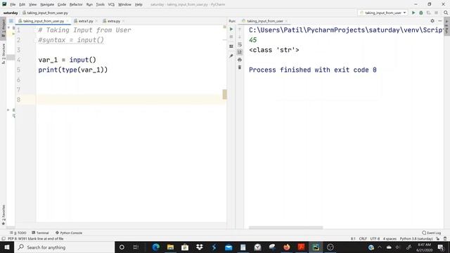 Python for beginners| #9 How to take input from user? | input() смотреть онлайн