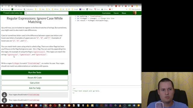 04 Ignore Case While Matching - Regular Expressions - freeCodeCamp смотреть онлайн