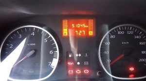 Рено Дастер 2012 2л. Запуск с утра. Время за которое гаснет лампа давления масла
