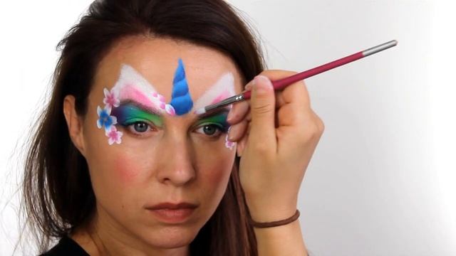 Unicorn Flower Crown | Face Painting Tutorial смотреть онлайн