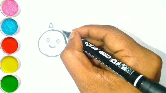 How to draw a Sun and Moon | Как нарисовать Солнце и Луну | Quyosh va Oyni qanday chizish mumkin смотреть онлайн