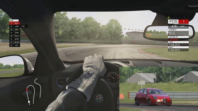 ASSETTO CORSA Alpha Romeo Giuletta QV on Magione w/ Thrustmaster by Classic Game Room смотреть онлайн