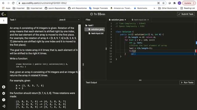 Interview, Java Codility / CyclicRotation (Rotate an array to the right by a given number of steps смотреть онлайн