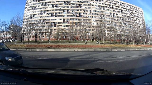 Blacksys CF 100. Видеорегистратор с двумя камерами Blacksys CF 100. Передняя камера. смотреть онлайн