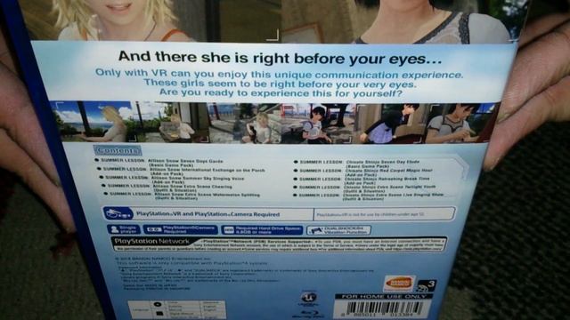 Nostalgamer Unboxing Summer Lesson Allison Snow Shinjo Chisato On Sony Playstation 4 PSVR English смотреть онлайн