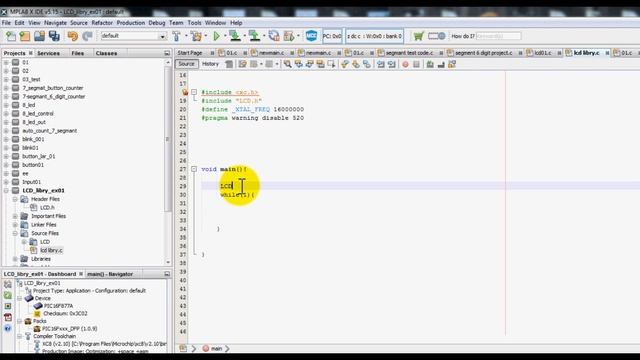 PIC Microcontroller Programming Tutorial -07 | PIC LCD Interfacing  & LCD Library Include