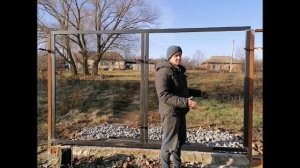 Въездные ворота своими руками самый простейший способ  Для начинающих