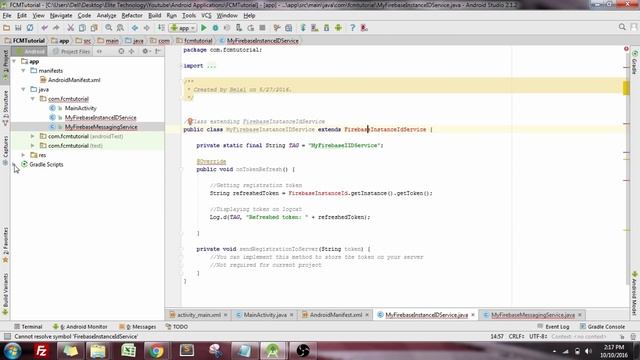 Android tutorial: Push notifications using Firebase Cloud Messaging (FCM) смотреть онлайн