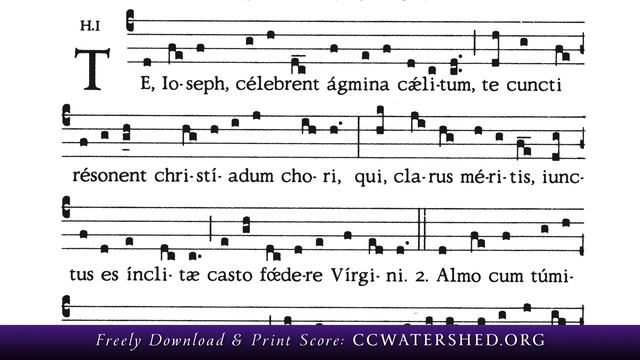 “Te Joseph Celebrent” — GREGORIAN HYMN FOR SAINT JOSEPH
