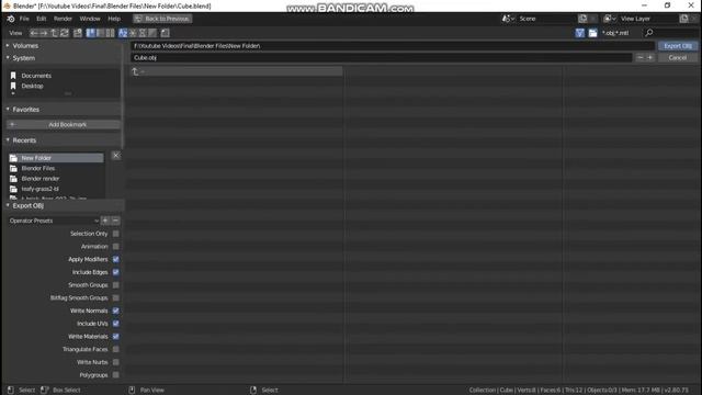 .blend file to .obj file and .fbx file смотреть онлайн