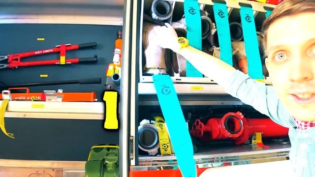 Матти меняет профессии изучаем пожарную машину/ Познавательное видео для детей Explores Fire Truck смотреть онлайн