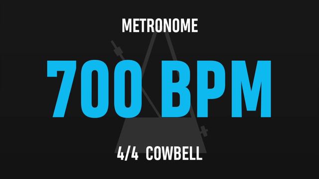 700 BPM 4/4 - Best Metronome (Cowbell) смотреть онлайн