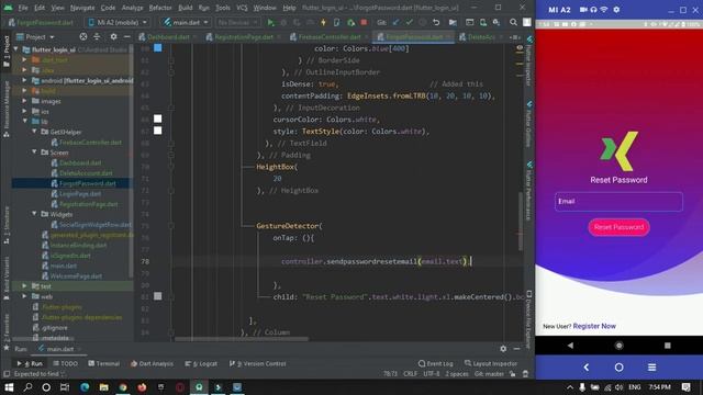 Flutter Firebase Authentication using GetX library - Forgot password & Delete Account смотреть онлайн