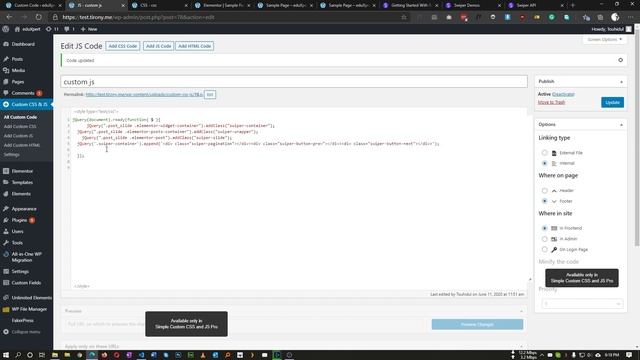 How to create post slider without any plugins in Elementor (swiper slider method) смотреть онлайн