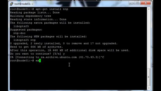 Creating a virtual cluster: Ubuntu. Part 6 (xauth, gedit, ntp) смотреть онлайн