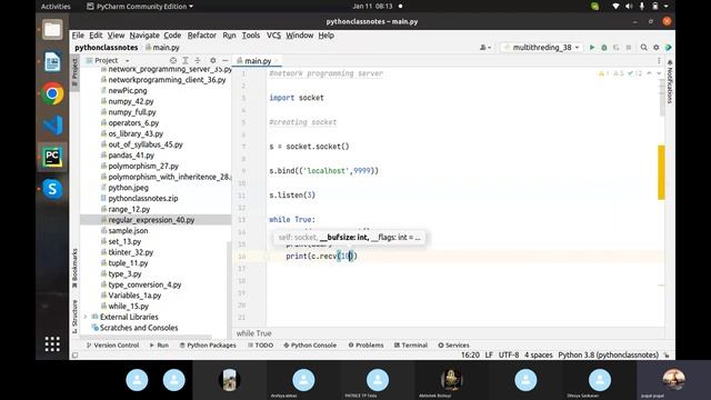 network programming client and server with python смотреть онлайн