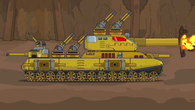 КВ-40 - Ратте битва больших монстров - Мультики про танки смотреть онлайн