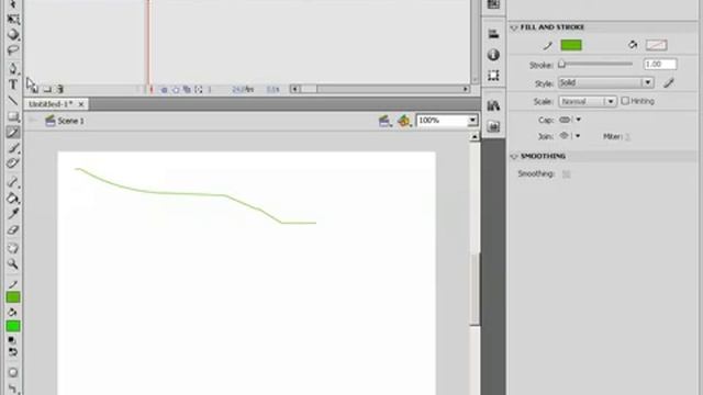 008 Создание линий в Adobe Flash CS4 смотреть онлайн