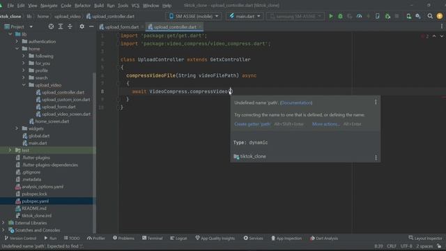 Flutter Compress Video Before Upload Tutorial | Firebase iOS & Android Video Hosting App like TikTo смотреть онлайн