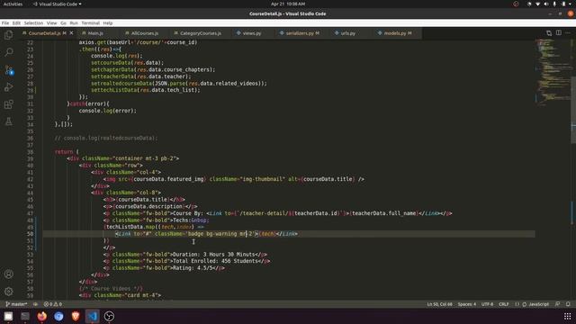 Django ReactJs LMS #45||Course list of specific tag||Django ReactJs||Django Rest Framework смотреть онлайн